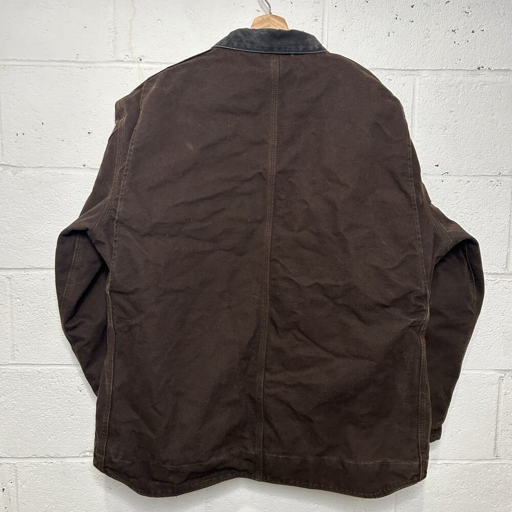 Vintage Carhartt Sherpa-Lined Ridge Jacket “Dark Brown” C61 - Picture 2 of 13